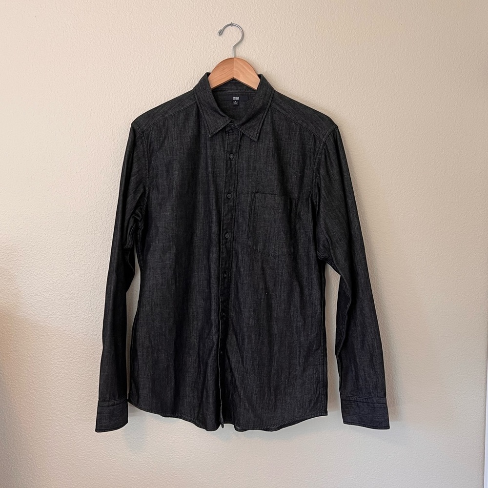 Uniqlo Black Denim Shirt